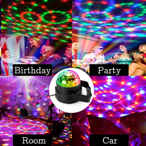 VoiceControlled RGB Disco Ball with Remote  PartyReady