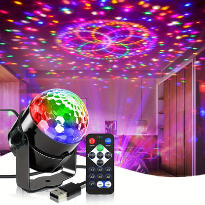 VoiceControlled RGB Disco Ball with Remote  PartyReady